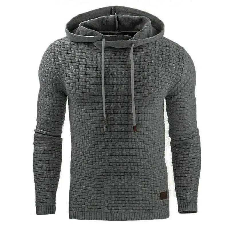 LOVEMI - Lovemi - Long Sleeve Warm Hooded Sports Jacquard Sweatshirt