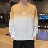 LOVEMI - Lovemi - Men's Long Sleeve Gradient Print Sweatshirt