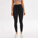 LOVEMI - Lovemi - Nine-point legging yoga pants with straps