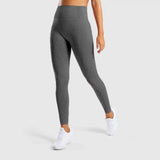 Seamless Jacquard Little Gym Pants Lady-Dark Grey-1