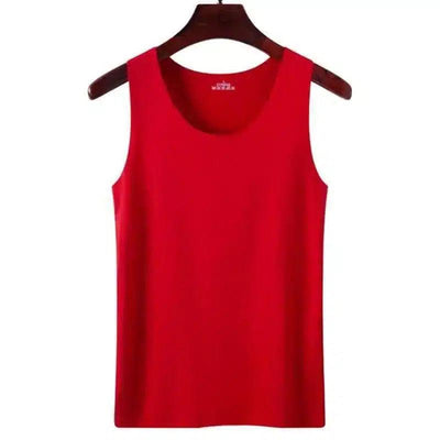 Women's Sleeveless Casual Tank Top-Red-10