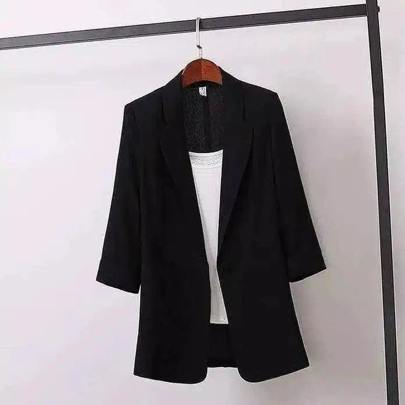 LOVEMI - Lovemi - Short Blazer Coat Women'S Leisure Korean Slim Thin