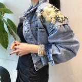 LOVEMI - Lovemi - Short High Waist Denim Cotton Jacket Fashionable