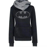 Fleece-Lined Hoodie with Superhero Logo-black-2