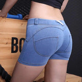 LOVEMI - Lovemi - Sports fitness denim shorts