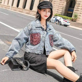 spring new women's Korean spring jacket students wild spring-655 picture color-12