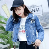 spring new women's Korean spring jacket students wild spring-09805 Picture Color-5