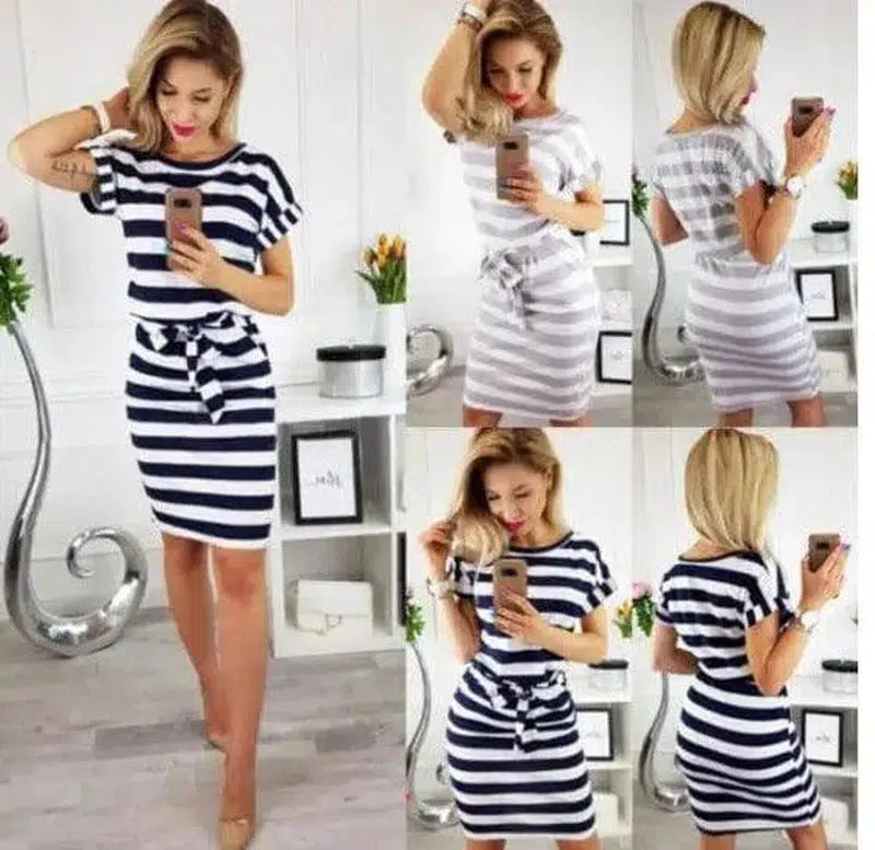 LOVEMI - Lovemi - Striped Dress