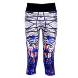 Summer style women's 7 points Leggings Fashion Striped Owl-2