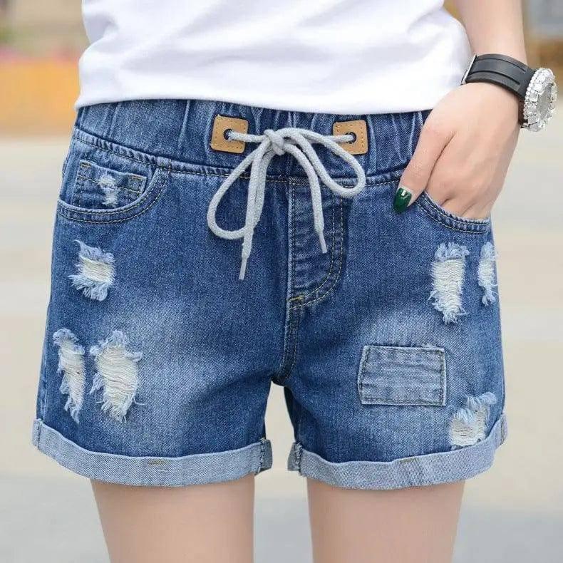 LOVEMI - Lovemi - SUNDAY - VEGAN WOMENS DENIM SHORTS