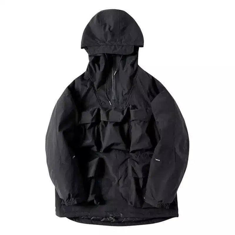 Hooded Tactical Jacket with Pockets-1