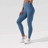 Tight seamless yoga pants-Sky blue-9