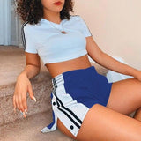 Wide leg shorts female summer new foreign trade hot thin-5