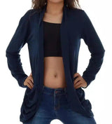 LOVEMI - Lovemi - Women's Short Jacket With Solid Color Long Sleeve