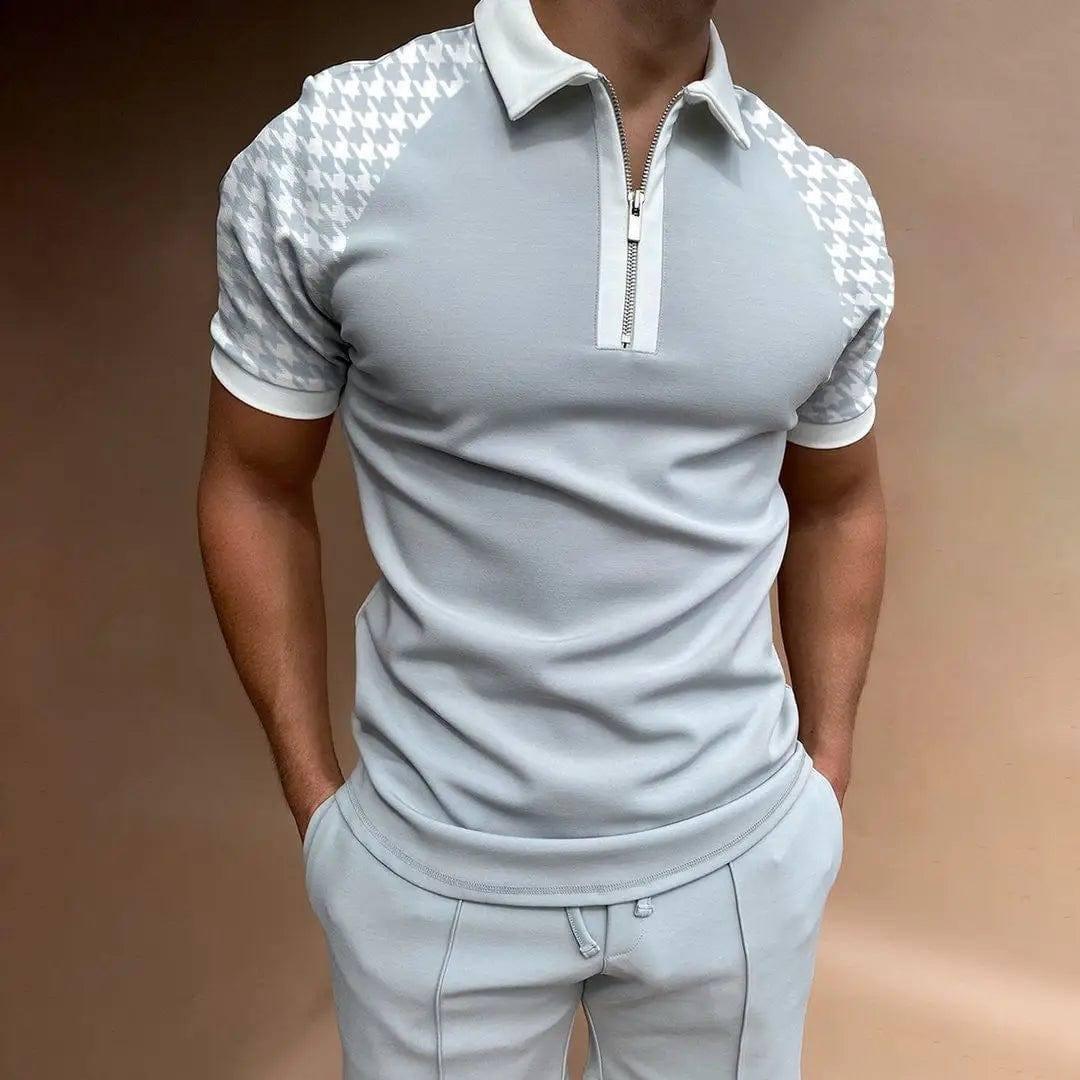 Men's Stylish Sports Polo Shirts-Picture Color-1