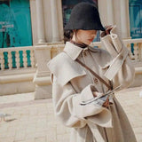 Mid-length and Small Autumn Korean Style Loose Fashion Coat-5