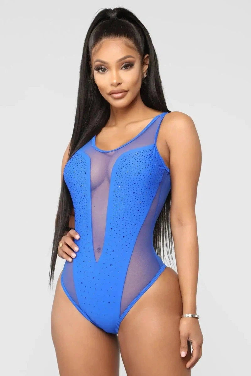 One Piece Swimsuit Summer Monokini No Pad Backless-2