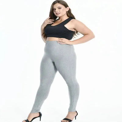 Plus Size Leggings For Women Modal Cotton Stretch Elastic-2