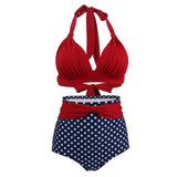 Polka dot high waist swimsuit-01Swimsuit-1