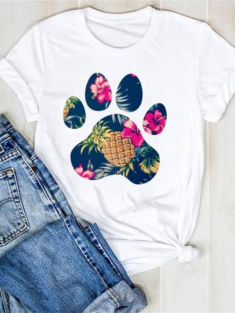 Pretty Pineapple Dog Top-B6175I-1