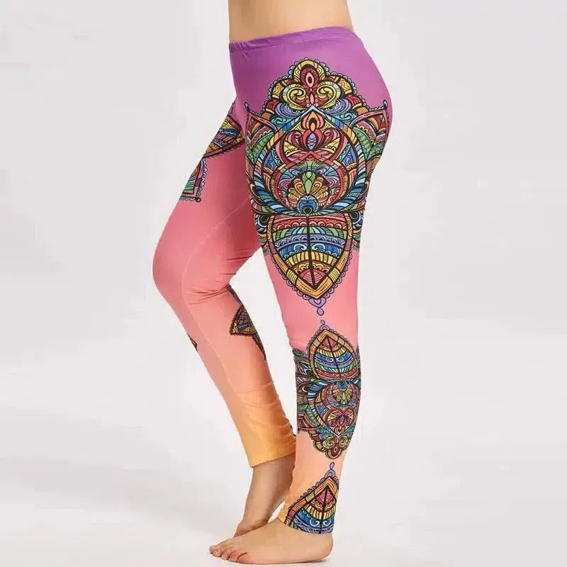 Printed yoga pants-2