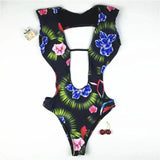 one-piece bikini-Black-2