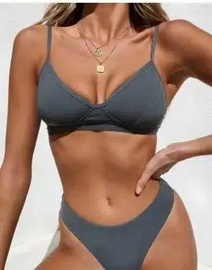 Split Swimsuit-Gray-6