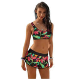 Split Swimsuit Bikini Swimsuit Multicolor Bikini Bikini-ColorB-4