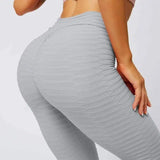 Sports Leggings 3D Stereoscopic Hip Yoga Pants-Grey-3