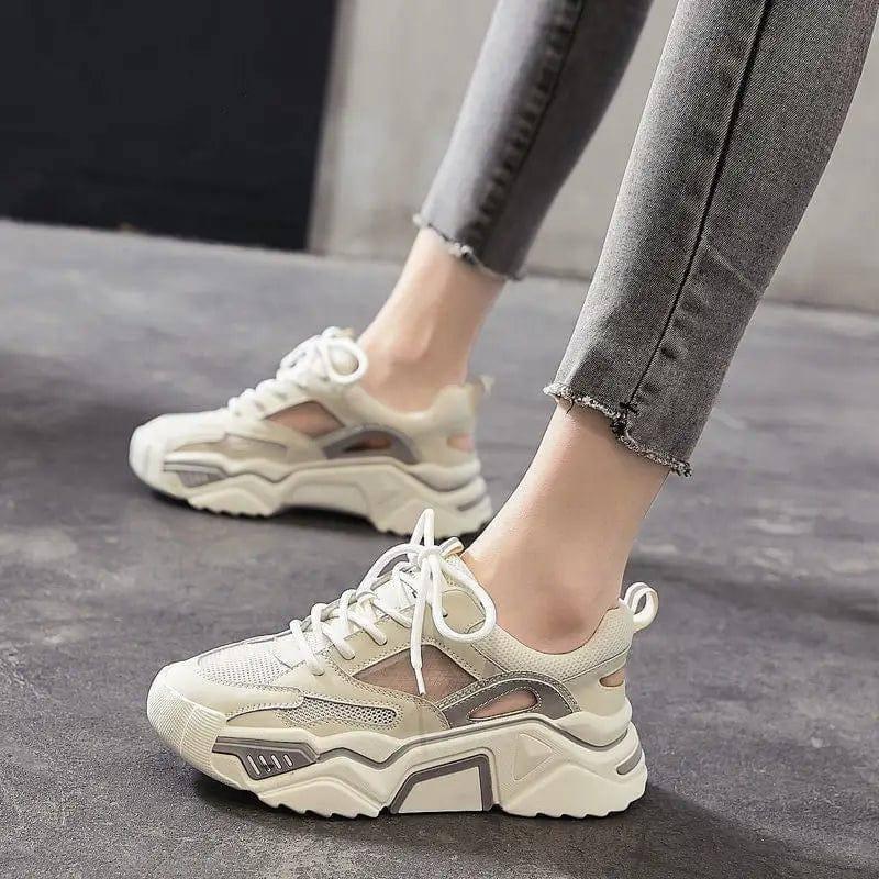 Spring Women's Mesh Breathable Comfortable Sneakers-4-1