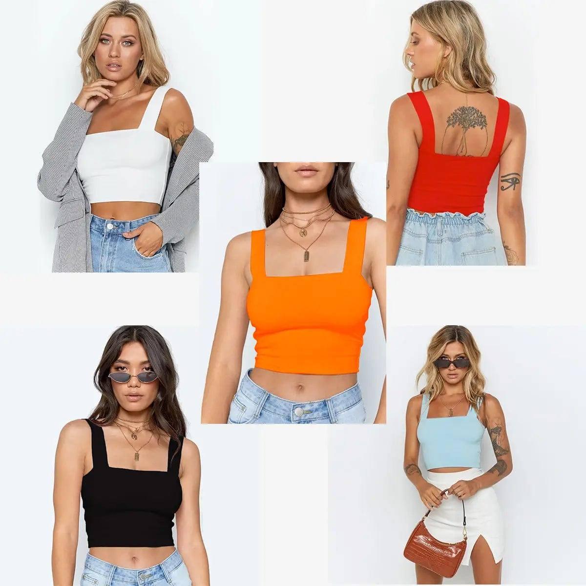 Summer Fashion Women Crop Top Sexy Sleeveless Tank Tops-1