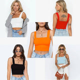 Summer Fashion Women Crop Top Sleeveless Tank Tops-1