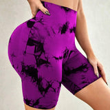 Tie-dye Printed Yoga Pants Summer Quick-drying Fitness-6