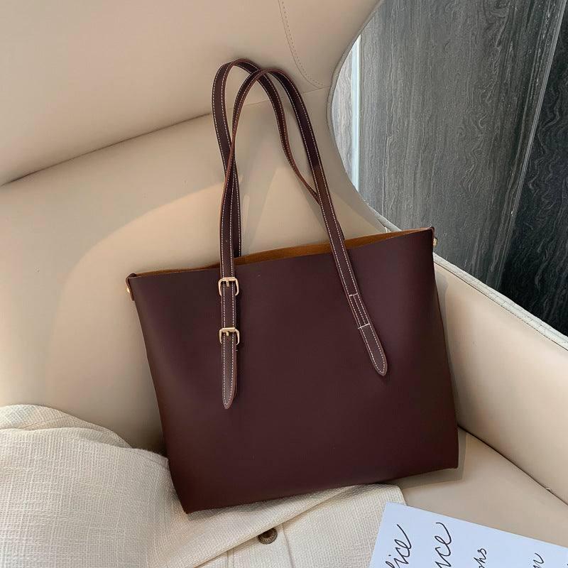 Tote Bag Big Bag Women-Dark brown-3