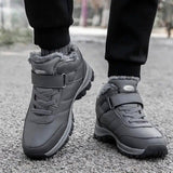 Winter Boots Women Men Warm Plush Velcro Snow Boots Climbing-6