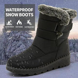 Winter Snow Boots Warm Plush Platform Boots Waterproof-1