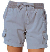 Women's Casual High Waist Cargo Shorts-8