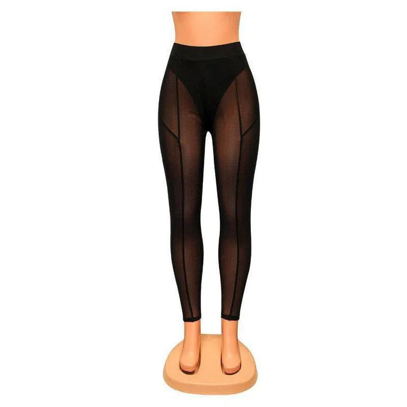 Women's Fashion Skinny See-through Leggings-6