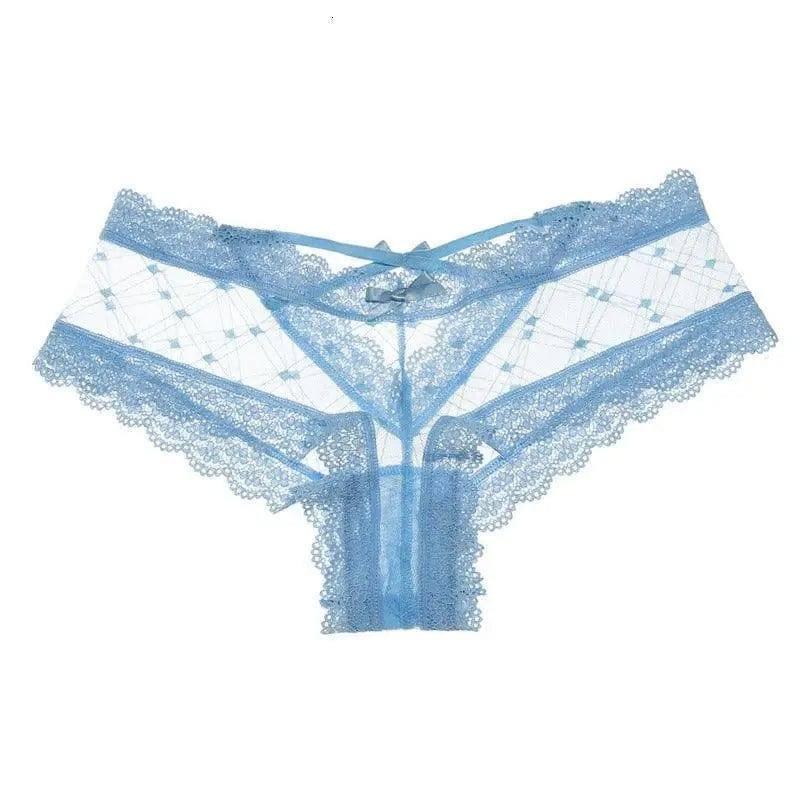 Women's Lace Bowknot Briefs Thongs-1