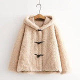 women's loose coat-Khaki-1