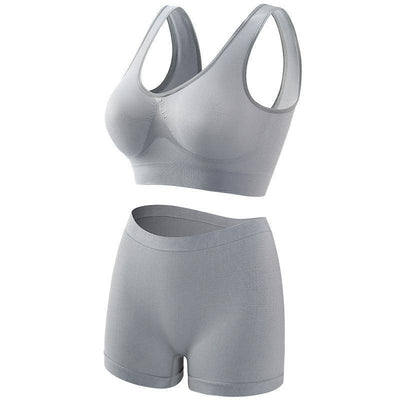 Women's Thin Underwear Push Up And Anti-sagging Fitness-Gray-6