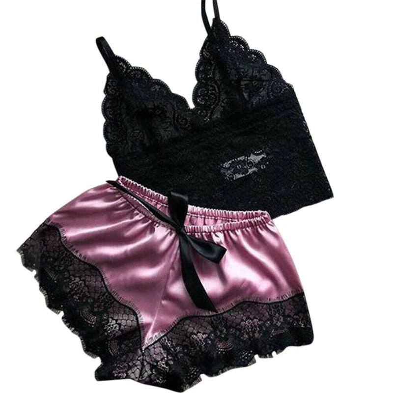 Womens Lace Sleepwear Lace Nachtkleding Lingerie-1